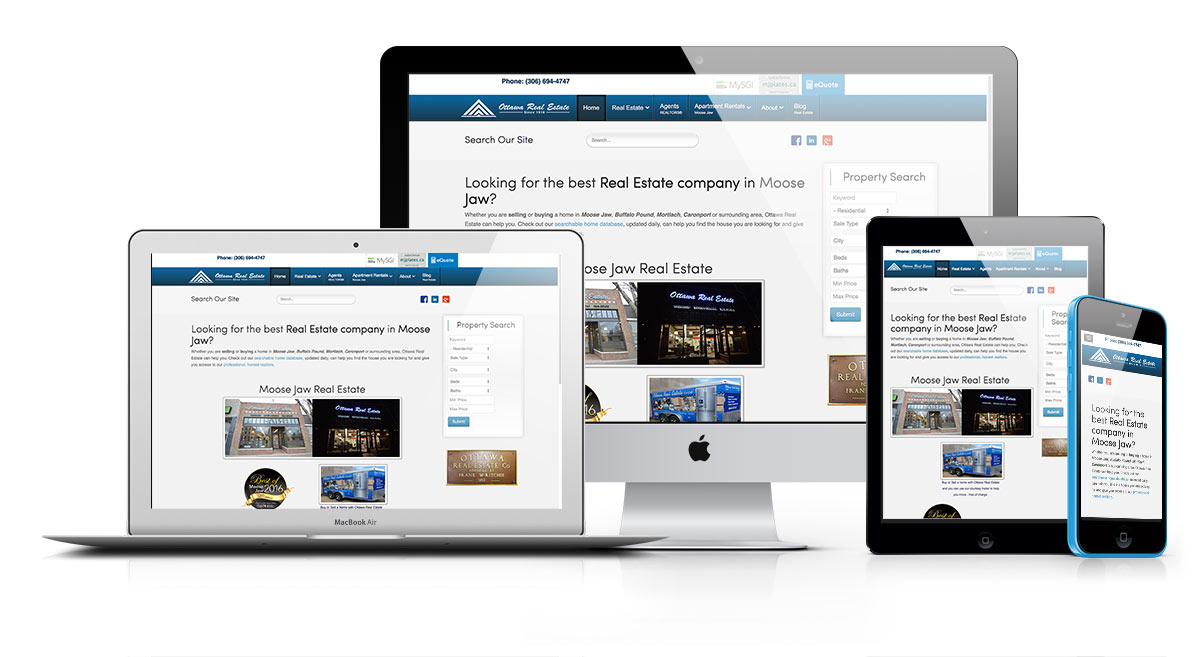 Ottawa Real Estate Moose Jaw Responsive Web Design Reactive Designs