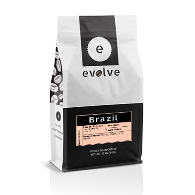 moose jaw evolve coffee bag graphic design