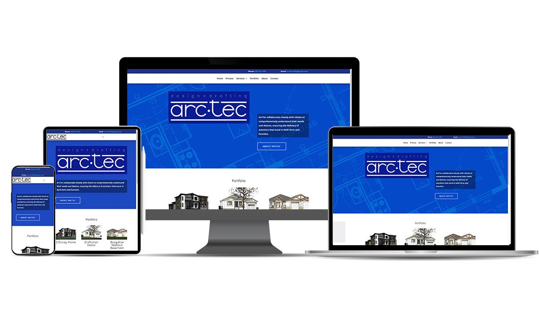 Architectural Design and Drafting: arc·tec’s New Website by Reactive Designs