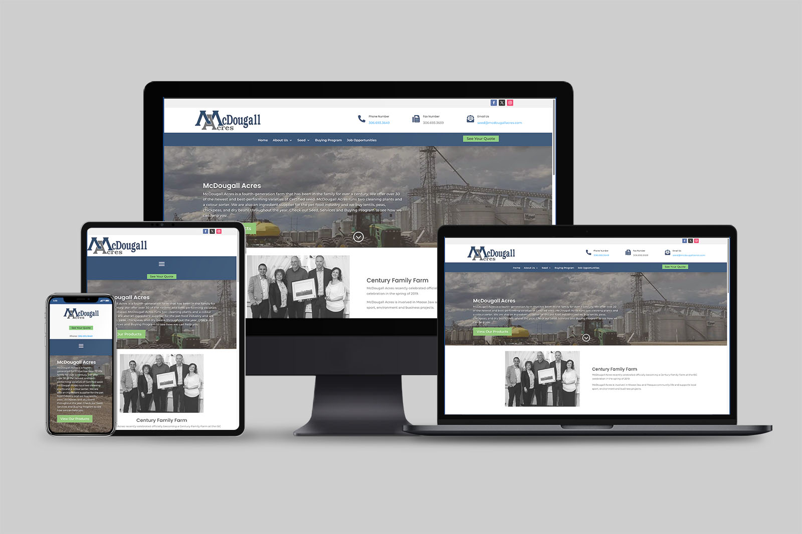 Mcdougall Acres Moose Jaw Web Design Seo