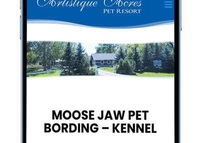 Designing the Perfect Website for Artistique Acres Pet Resort in Moose Jaw 4 Mobile First Web Design Responsive Website Moose Jaw Saskatchewan