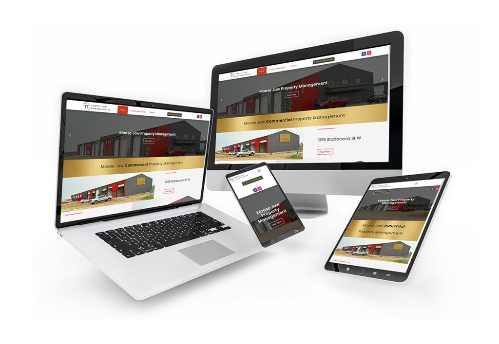 Congratulations to Twenty-Two Developments on Their Stunning New Website! 8 Moose Jaw - Web Design - Real Estate --- Commercial Property Management