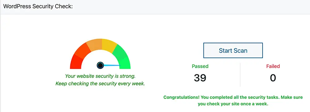 Wordpress Security Check Website Redesign SEO Moose Jaw Score