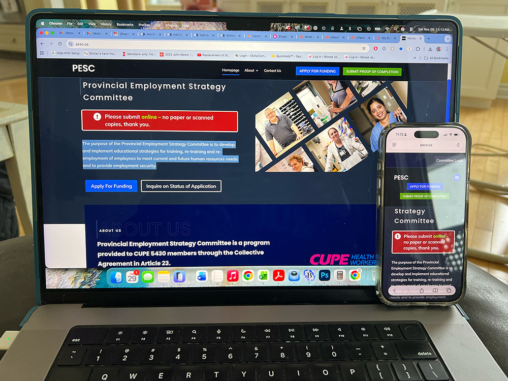 PESC - Regina Website Redesign - Union Cupe PESC - Regina Website Redesign - Union Cupe